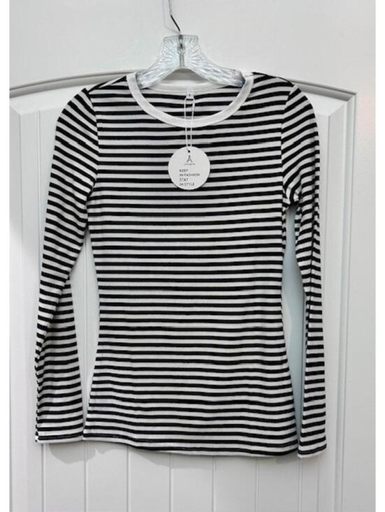 Anrabess Tops - NWT Anrabess Soft Striped Long Sleeve Top 🖤 Size Small